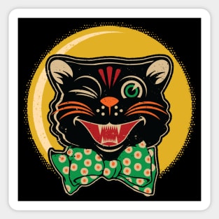 Halloween Moonlight Cat Sticker
